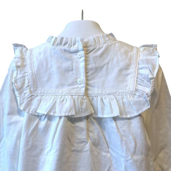 Janie and Jack Ruffle Trim Top, Size 5, Jet Ivory - Picture 7 of 12